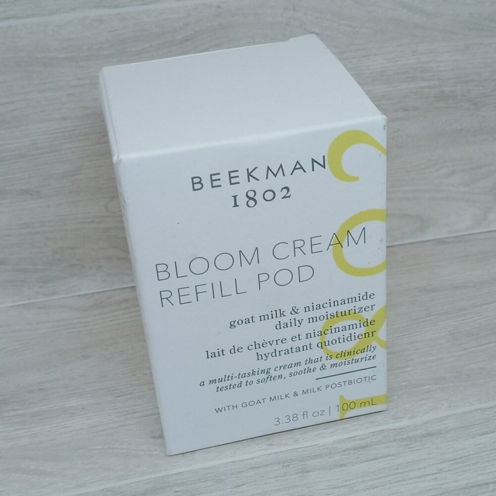 (3) BEEKMAN 1802 Bloom Cream Refill Pod Daily Moisturizer Goatmilk 3.38 oz